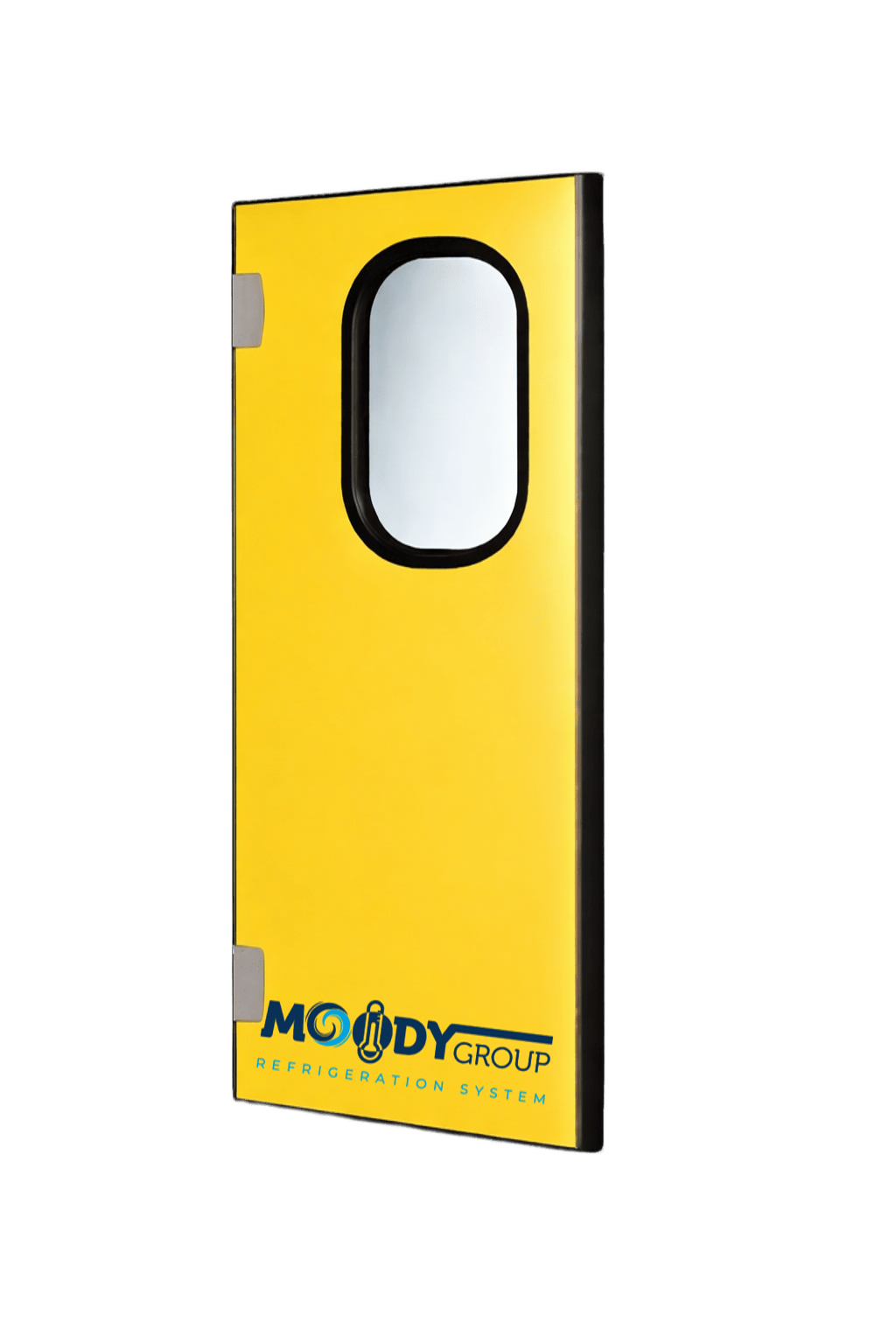 Flip-Flap Soğuk Oda Kapısı — Poliüretan Dolgulu Kapı Kanadı Tek Kanat Camlı Flip Flap Soğuk Oda Kapısı poliüretan dolgulu kanat PUR yalıtım paneli