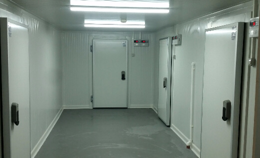 Otel soğuk hava deposu iç görünüm