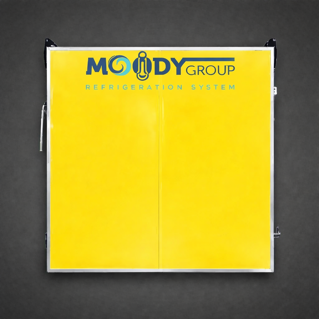 Tek Kanat Sürgülü Soğuk Oda Kapısı — Sürgülü Kapı Kanadı tek kanat sürgülü soğuk oda kapısı kanadı PUR PIR dolgulu yalıtım paneli