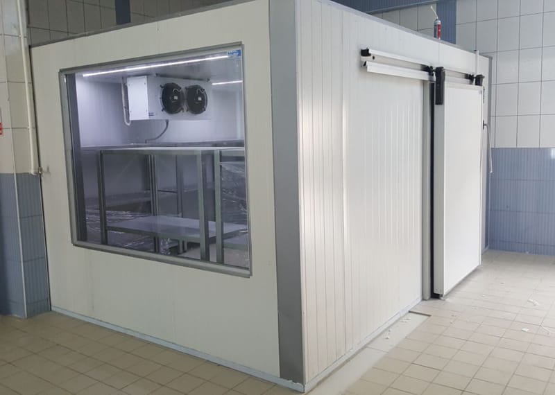 Pastane soğuk hava deposu camlı model — endüstriyel pastane soğutma sistemi Moody Group