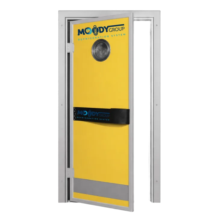 tek kanat camlı flip flap kapı CE belgeli soğuk oda moody group