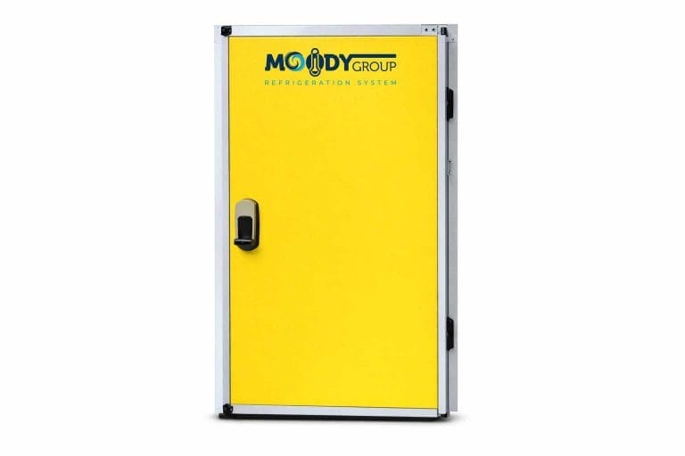 soğuk oda menteşeli kapısı poliüretan dolgulu PUR PIR yalıtım kanadı